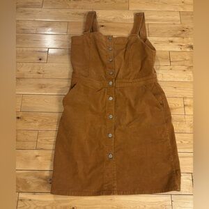 Corduroy Overall Dress